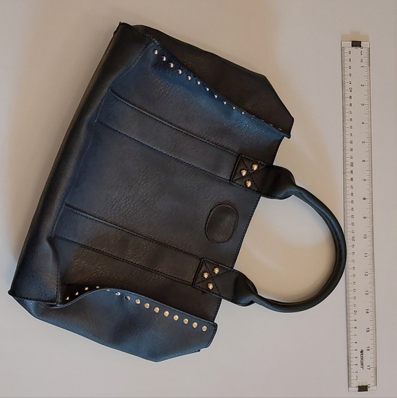 Private Label Black Studded Handbag - Picture 2 of 5